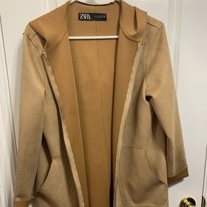 Zara suede long coat
